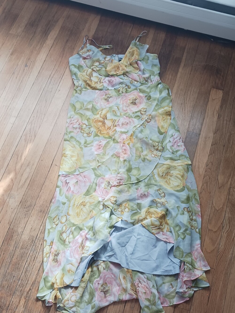 Express Blue Floral Dress